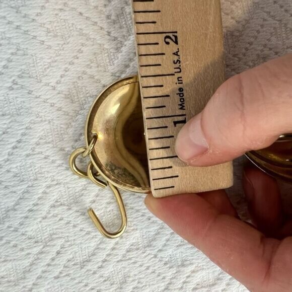 Vintage Gold Tone Seashell Metallic Clasp Women’s Belt 36” Adjustable Waist 90s - Picture 4 of 14